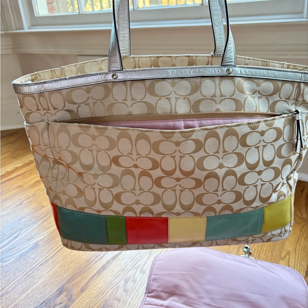 Coach multi stripe diaper bag - Picture 9 of 11